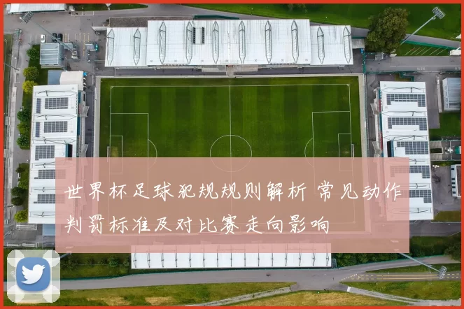 世界杯足球犯规规则解析 常见动作判罚标准及对比赛走向影响